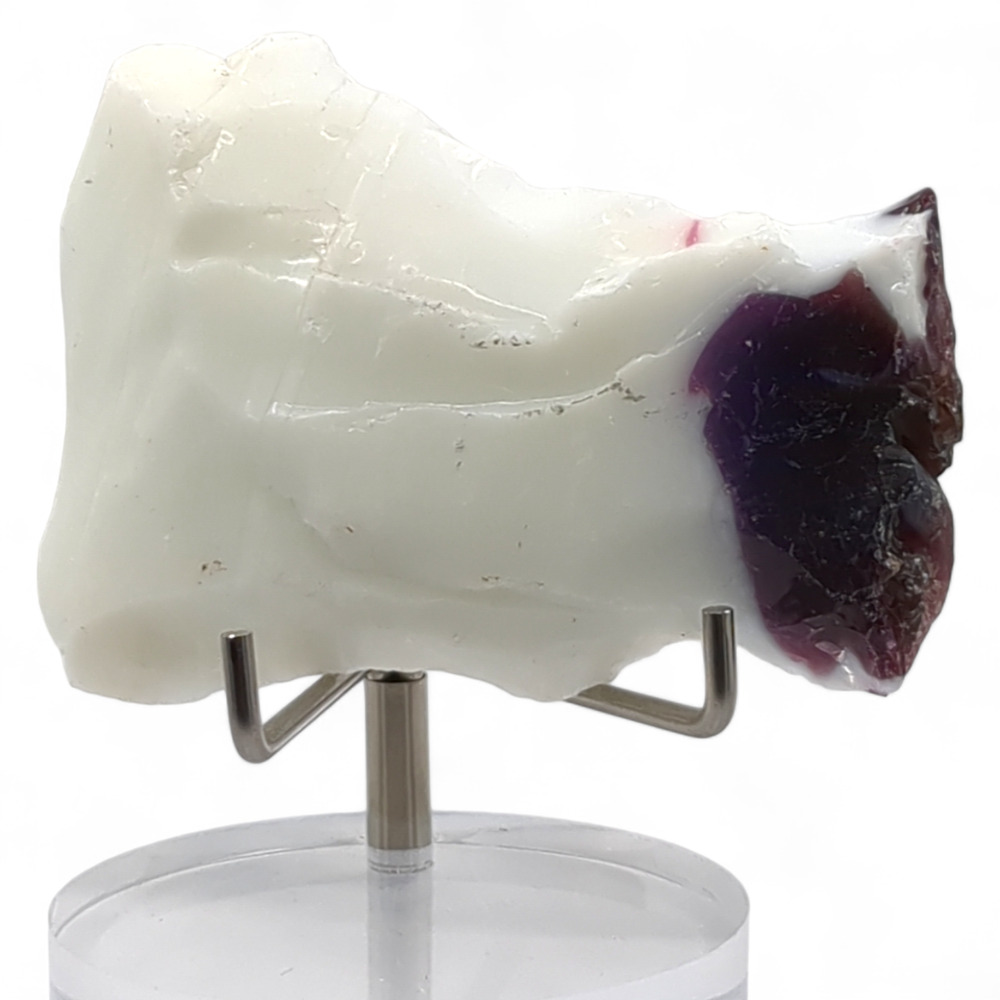 Milk Glass Infused Amethyst Purple Art Glass‎ Cullet Slag Glass #4M37